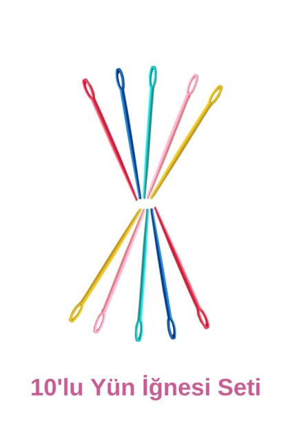 Prestige Bead Wool Pin, Plastic Wool Pin (10 Pcs), Color Plastic Wool Pin