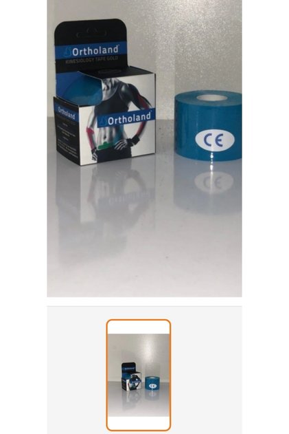 Kinezio Tape sports tape, BLUE color, 2 pieces