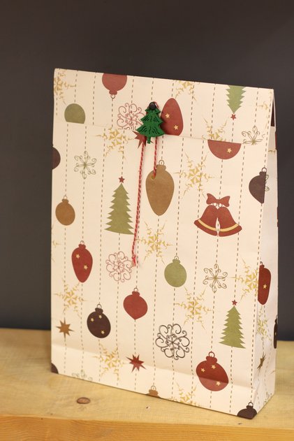 Gift wrap gift bag paper bag Felt bag 2 pieces 37x26x7
