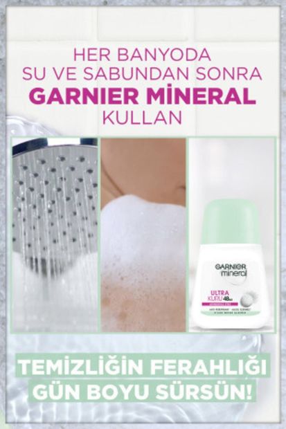 Garnier Mineral Ultra Kuru Kadın Roll-On Deodorant 3600541932623 - 3
