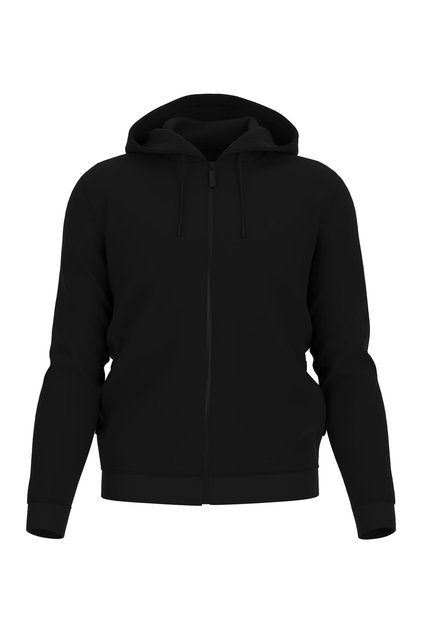 Siyah Erkek Kapüşon Yaka Zip Ceket Z2YQ28K9V31JBLK-ALDWIN ZIP HOODED