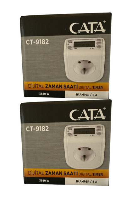 CT-9182 3680W 16 Amper Dijital Zaman Saati (2 Adet)