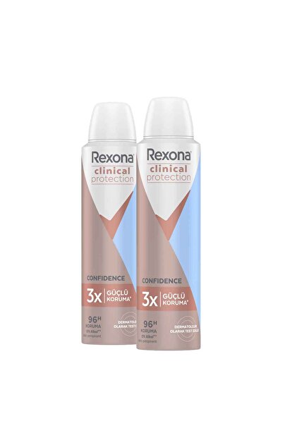 Rexona Clinical Protection Kadın Sprey Deodorant Confidence 96 Saat Koruma 150 ml X2 - 2