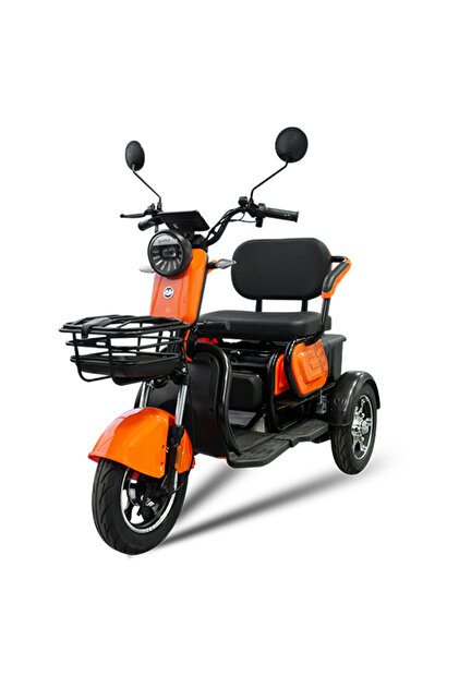 Yuki YK-56 Pony 3 Tekerli Elektrikli Motosiklet - Turuncu - Fiyatı