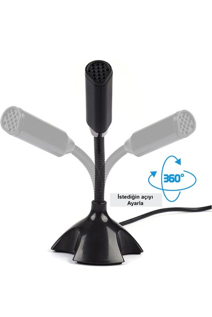 Video Konferans Görüşmelerinde Yayınlarda Ve Oyunlarda Kullanılabilir USB Mikrofon