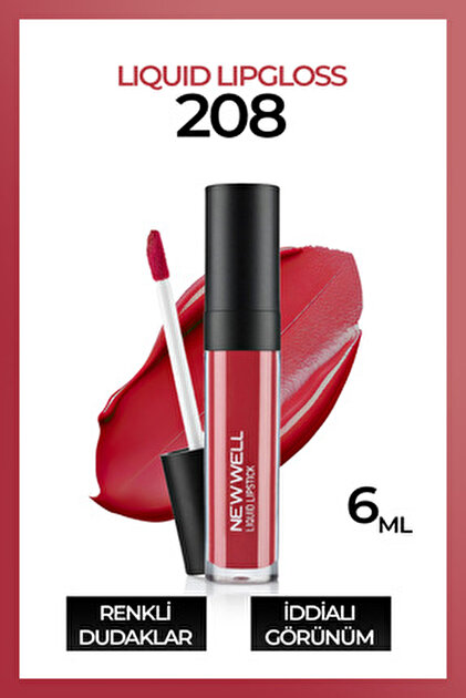 New Well Likit Ruj - Liquid Lipgloss d 214 8680923322100 - Fiyatı