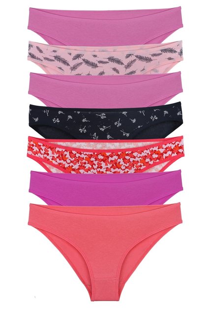 Women's Daily Cotton Briefs Mixed Colors 7-Pack - Kts1141