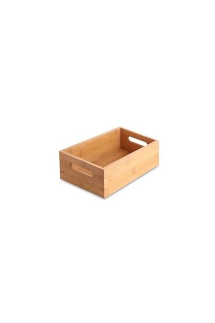 Bambu Ekmeklik Ekmek Sepeti Kulplu Dikdörtgen 25*14*8cm