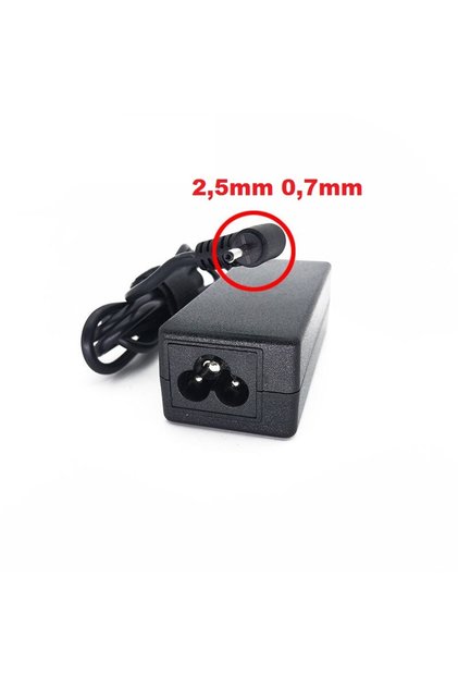 Grundig Uyumlu Muadil Adaptör Laptop Şarj 19 Volt İnce Uçlu 40W 19V 2.1A 2.5x0.7A