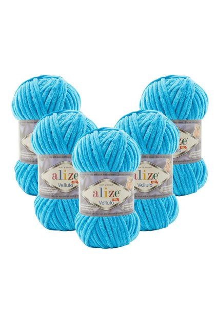 Velluto 5-Piece 16 Ocean Hand Knitting Yarn
