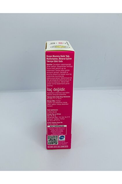 Orzax Ocean Mummy Omega 3 Multivitamin Multimineral 30 Softjel