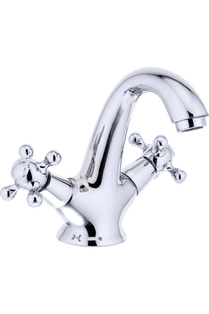 Sink Faucet Vintage Special Design Fixture Bathroom Tap Silver Color Fixture Faucet