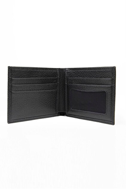 Tudors Genuine Leather Men's Black Wallet- Trendyol