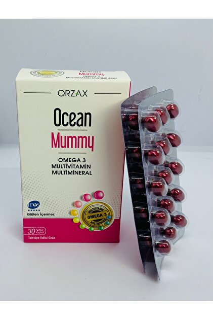 Orzax Ocean Mummy Omega 3 Multivitamin Multimineral 30 Softjel