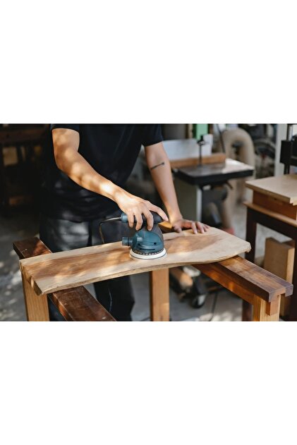 SHINECOACH Havalı Zımpara Makinesi Tabanı Cırtlı 6 Delikli 150mm