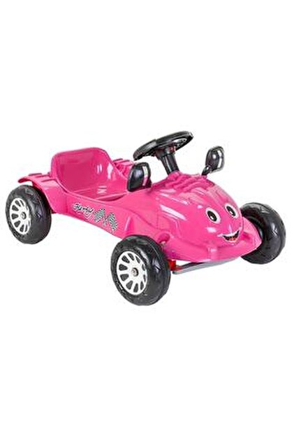 Voiture à Pédale Herby Bleue Pilsan 07-302 – Roue Arrière Fixe, Marche Avant/arrière, Klaxon Couineur – Idéal Pour Enfants Dès 2 Ans
