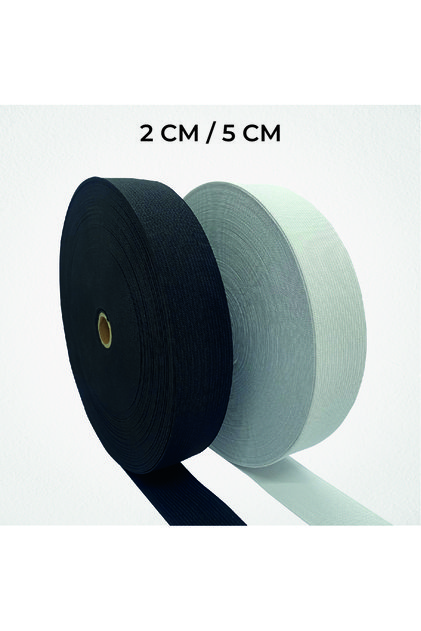 2 Cm 25 Metre Siyah Örme Lastik Bel Don Paça Lastiği Geniş Lastik Dikiş Için Lateks Ürün