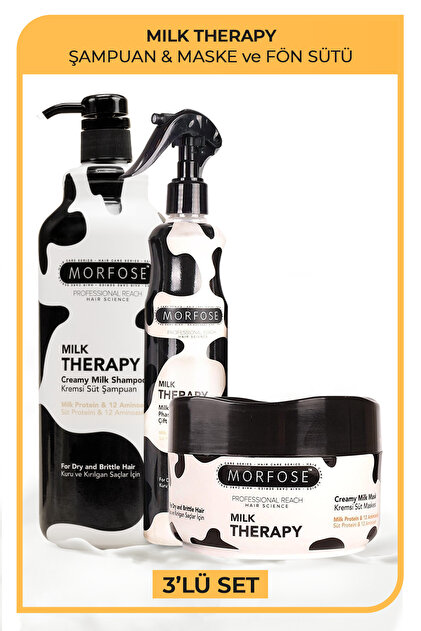 Morfose Milk Therapy 3'lü Saç Bakım Seti - Fiyatı, Yorumları