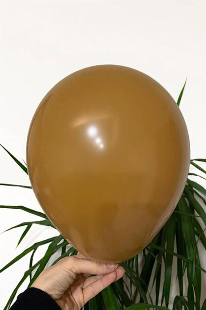 12 Inch Caramel Brown 10 Balloons
