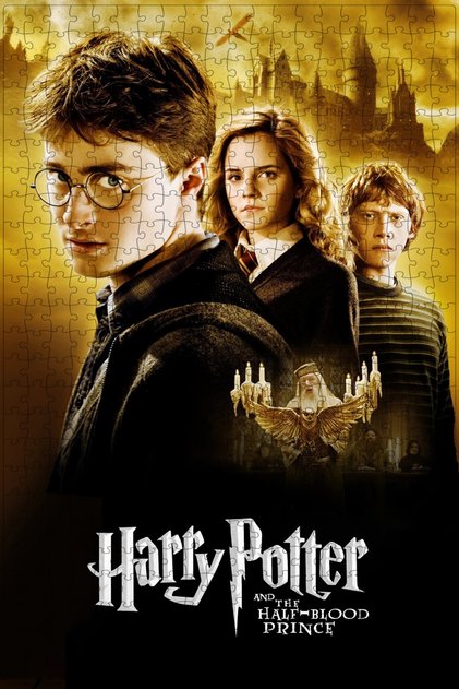 Harry Potter and the Half-Blood Prince (2009) Film Posterinin 500 Parça Puzzle Yapbozu Sürüm2 F23