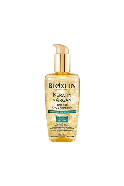 Keratin & Argan Repairing Hair Care Oil 150 Ml - Damaged and Damaged Hair