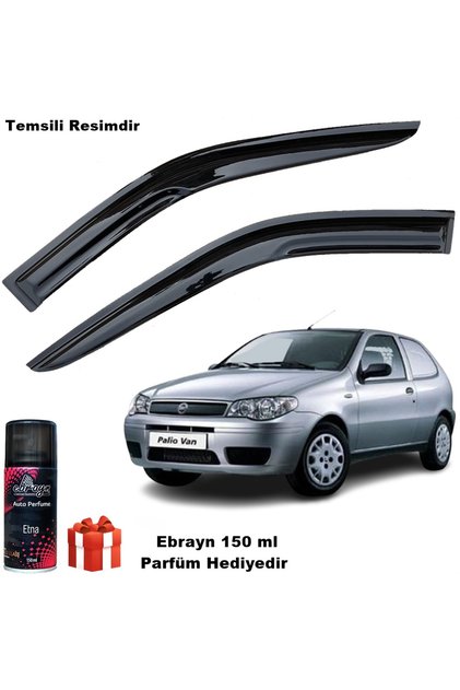 Fiat Palio Van Mügen Cam Rüzgarlığı Tek Kapı Kasalara Uyumlu 2 Li Takım Koku Hediyeli