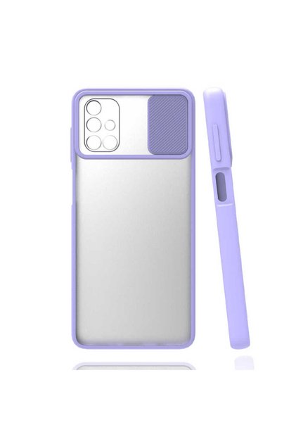 Samsung Galaxy M51 - Case Slide Sliding Back Frosted Cover the Lens