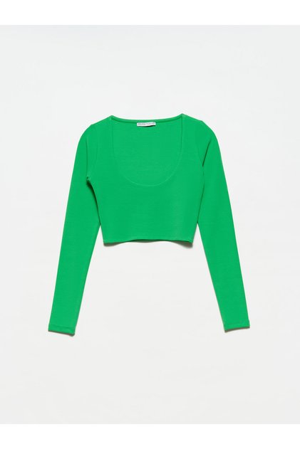 30111 Long Sleeve Top-light Green