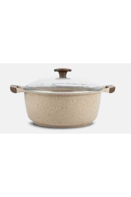 Graneu 24 cm deep pot mink
