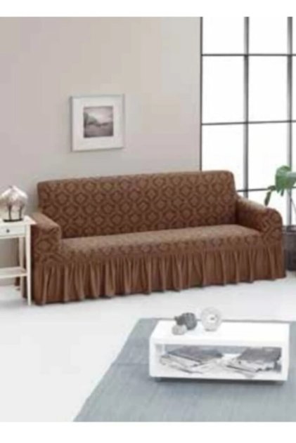 Jacquard Patterned Sofa Bed Cover, Shawl Design, 3-Seater Sofa