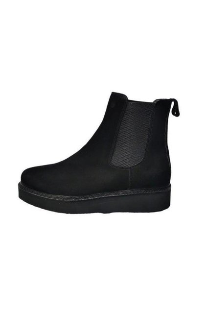 Height Increasing Boots Black Suede