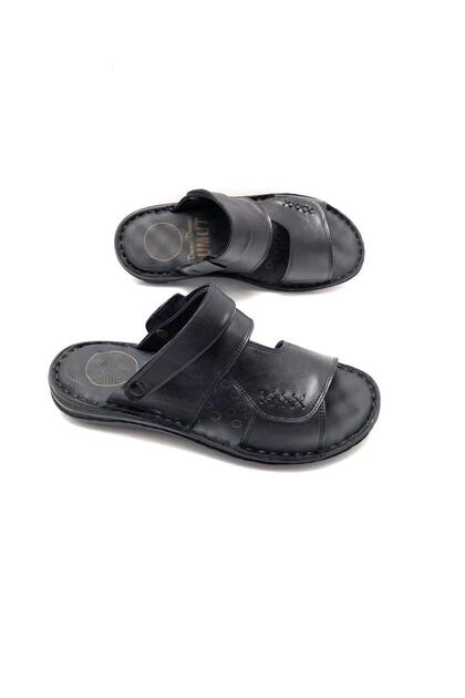 Genuine Leather Full Orthopedic Massage Men's Slippers
