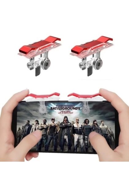 Tüm Telefonlar Için Ikili Oyun Adaptörü Pubg-fortnite Ateş Tetik Tuşu E9a