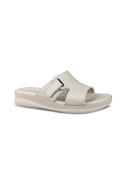 Papuci de zi cu zi confortabili, cu talpă groasă, bej, pentru femei 9975-2