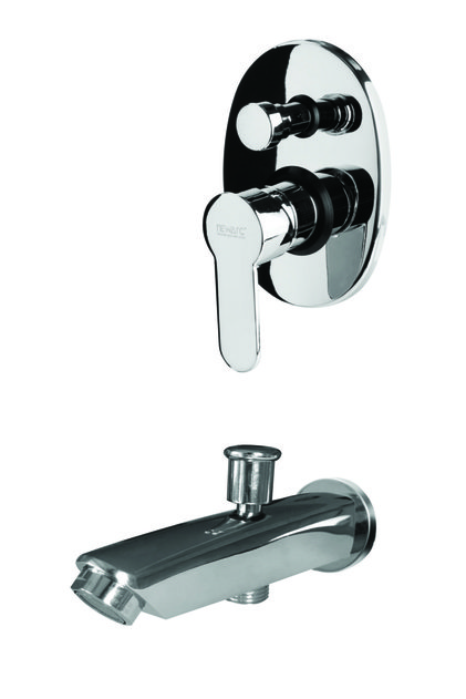Domino Built-in Bathroom Faucet with Valve and Beak971131