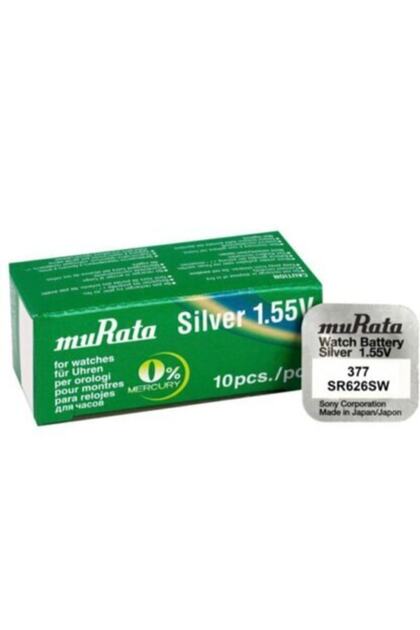 Sony Murata Sr626sw 377 1.5v Silver Yeni Tarihli Saat Pili 10 Lu