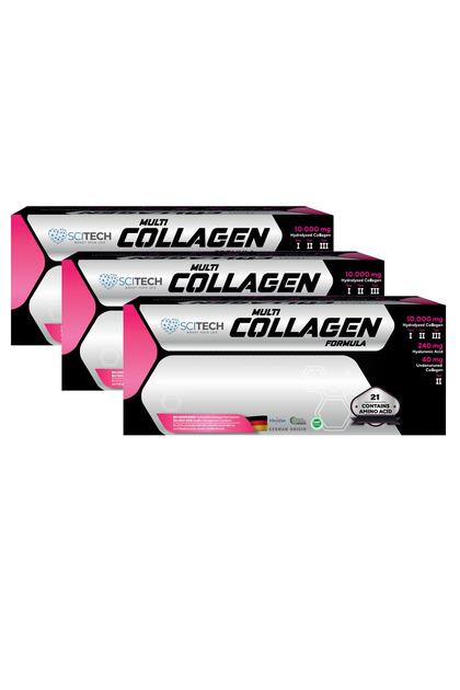 Multi Collagen Formula Kolajen Ve Vitamin Takviyesi 11,2 gr X 30 Saşe 3 Adet 90 Günlük