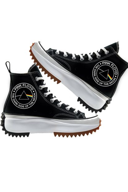 Art's Siyah - P.floyd Run Star Unisex Canvas Sneaker Ayakkabı - 1