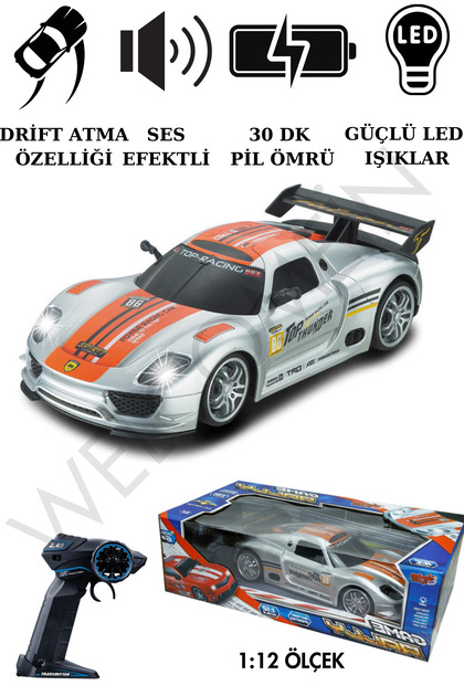 welcomein Oyuncak Kutulu Uzaktan Kumandalı Şarjlı Işıklı 1:12