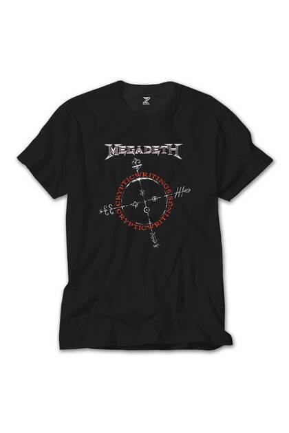 Z zepplin Megadeth Cryptic Writings 1997 Siyah Tişört - Fiyatı