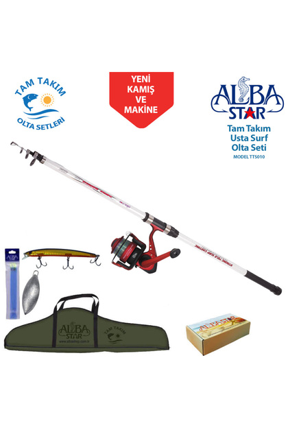 AlbaStar Tts013 Profesyonel Surf Olta Seti 420cm - Fiyatı, Yorumları