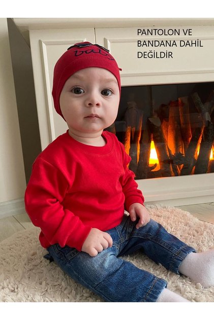Unisex Bisiklet Yaka Omuz Çıtçıt Detaylı %100 Pamuk Bebe&Çocuk Mevsimlik Body