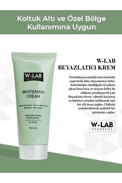 W-Lab Kozmetik W-lab Beyazlatıcı Krem 100 Ml - 2