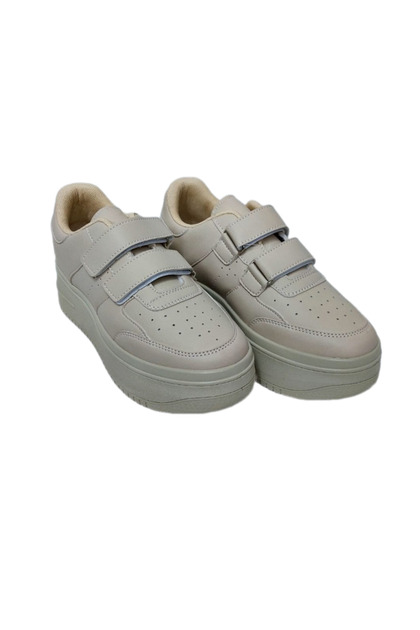 ORTHOPEDIC HIGH NON-SLIP SOLE DOUBLE VECLE BEIGE UNISEX SPORTS SHOES SNEAKER