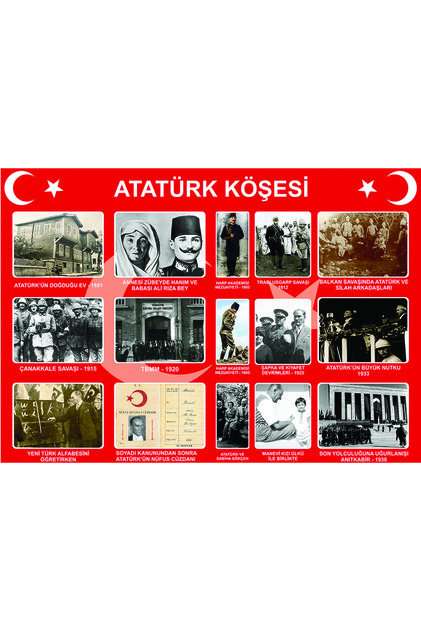 Atatürk Köşesi 1 (vinil) 50x70 Cm okul afiş