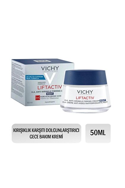 Liftactiv H.A Kırışıklık Karşıtı Dolgunlaştırıcı Gece Bakım Kremi 50 Ml