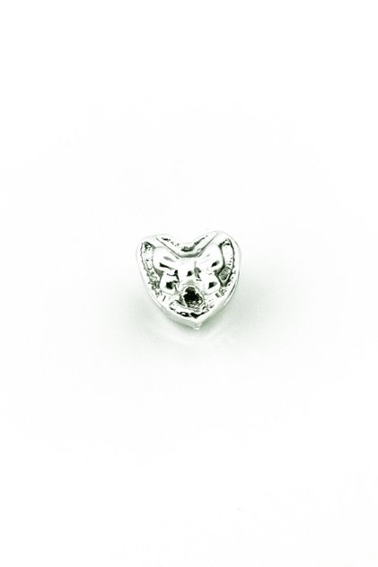 Fancy Heart Steel Charm