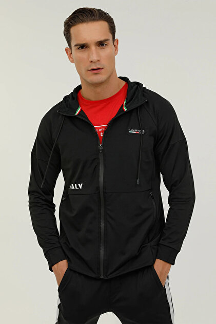 Lumberjack ML AUSTIN 18ITL1023 6 FX Siyah Erkek Sweatshirt
