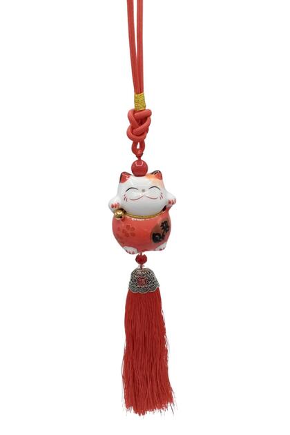 Feng Shui Maneki Neko Şans Kedisi Kırmızı No.1