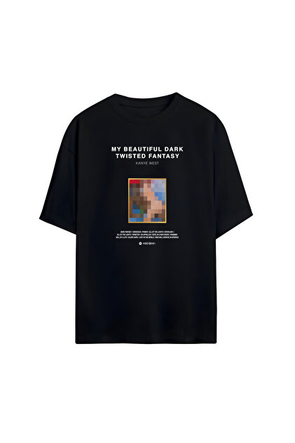 Adrift Kanye West - MBDTF Tasarımlı Unisex Oversize T-shirt